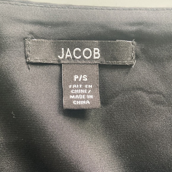 Silky Black Ruffled Mini Skirt Size S EUC - Picture 2 of 6